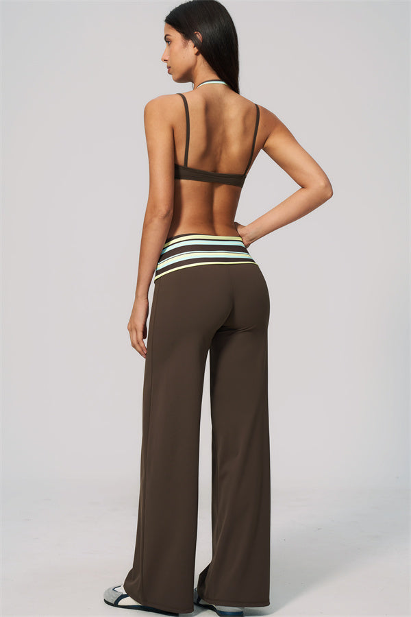 The Enliven Sports Bra Straight Leg Pants 2-Piece Set
