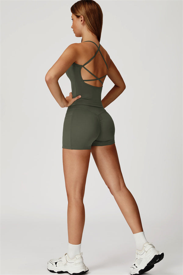 The Propel Crop Top Shorts 2-Piece Set