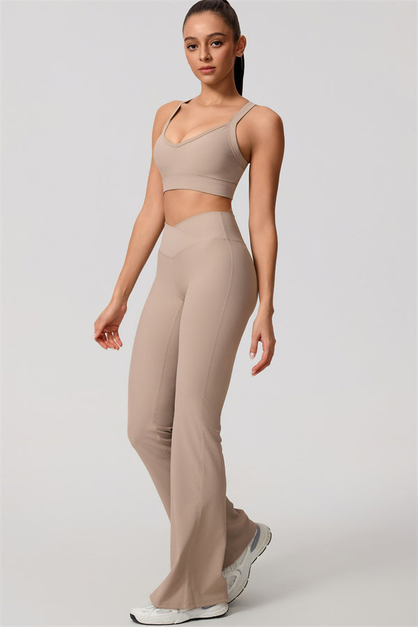 The Daze Sports Bra Flared Leggings 2-Piece Set