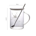 Luminous Heat-resistant Glass With Lid Spoon