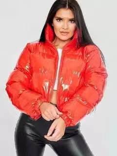 Glossy Bread Jacket Down Cotton Jacket Quilted Jacket