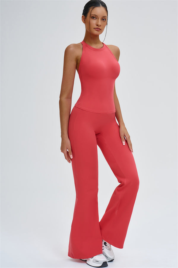 The Slate X-Back Top Flared Leggings 2-Piece Set