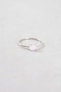 Pink Shimmer Ring Silver