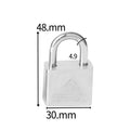 The Padlock Of The White Steel Electric Meter