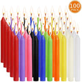 100 Colorful Birthday Candles Smokeless And Tasteless Pole Candle