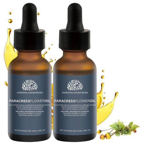 2 Pcs Paracress Facial Oil Paracress Oil for Face Paracress Serum Paracress Facial Serum Organic Smooth Fine Lines and Wrinkles Natural Face Oil for All Skin Types 30ML/1oz