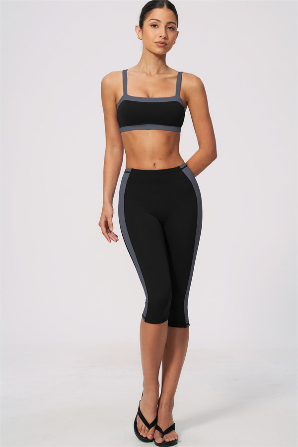 The Sandstone Sports Bra Capri Leggings 2-Piece Set