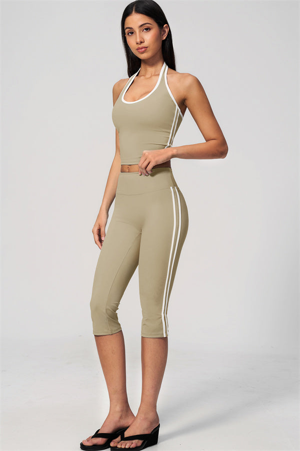 The Onyx Tank Top Capri Leggings 2-Piece Set