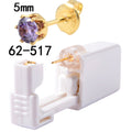 Disposable Low Pain Ear Piercing Gun Tool Ear Piercing Gun Built-in 316 Titanium Steel Crown Stud Earring