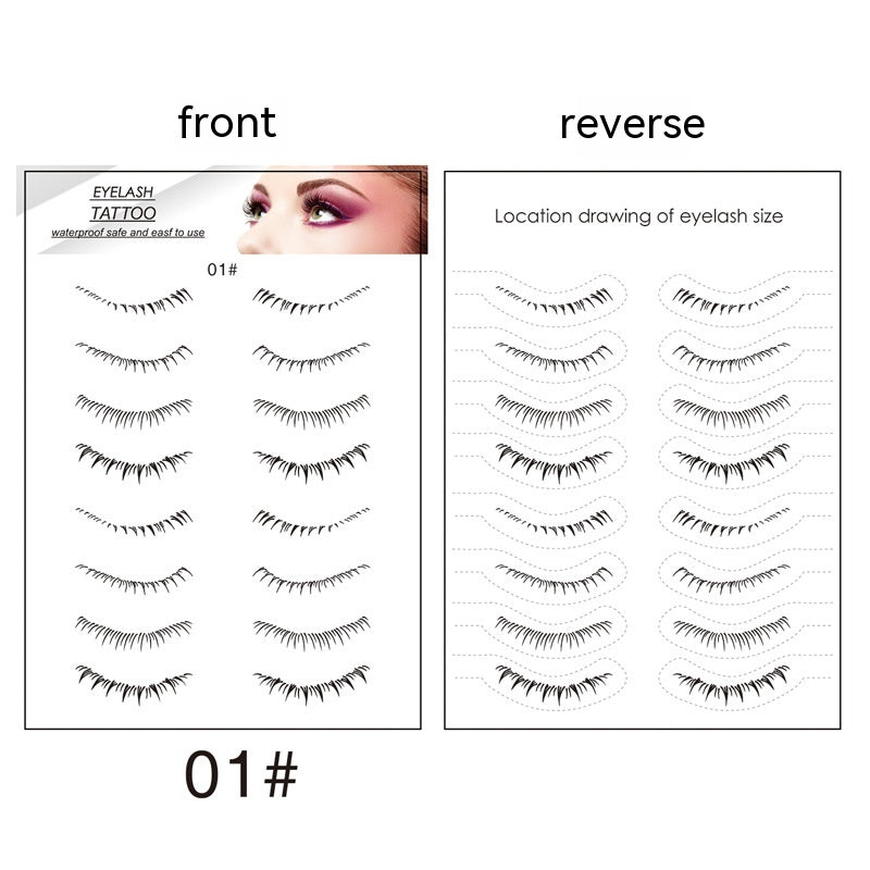 Lower Eyelashes Tattoo Sticker Disposable Waterproof