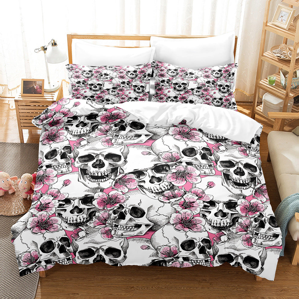 Digital Quilt Cover Pillowcase Three Piece Set