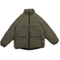 Padded Jacket Men's Street Fashion Brand Loose Stand Collar