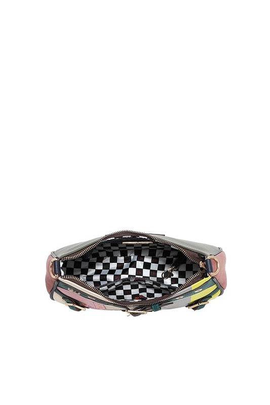 Nicole Lee USA Crescent Shaped Crossbody Bag