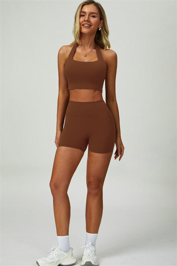The Elixir Halter Crop Top Shorts 2-Piece Set