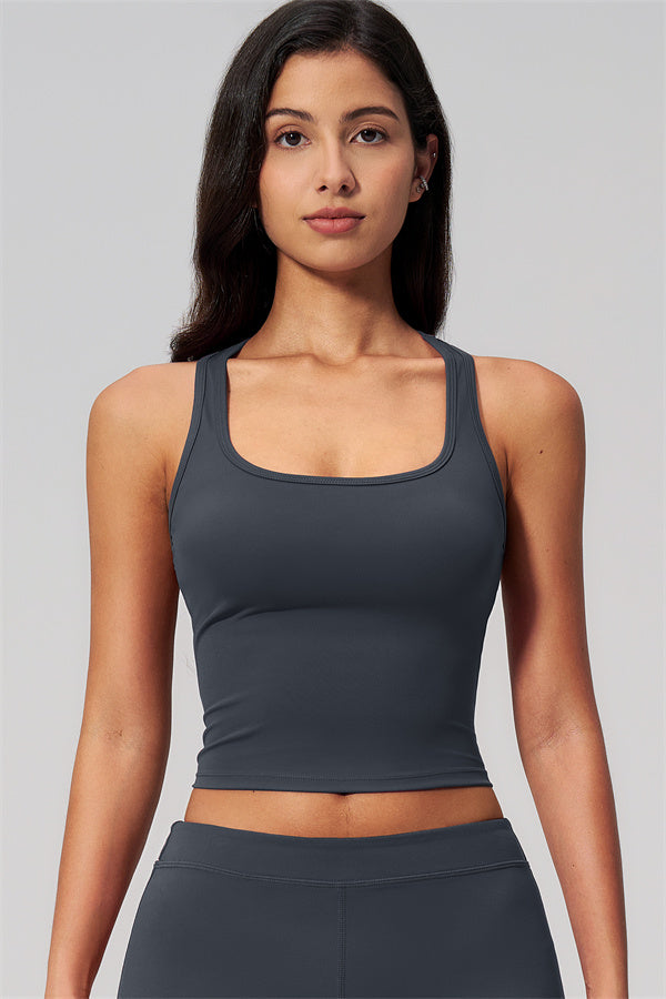The Revive Crop Top Straight Leg Pants 2-Piece Set