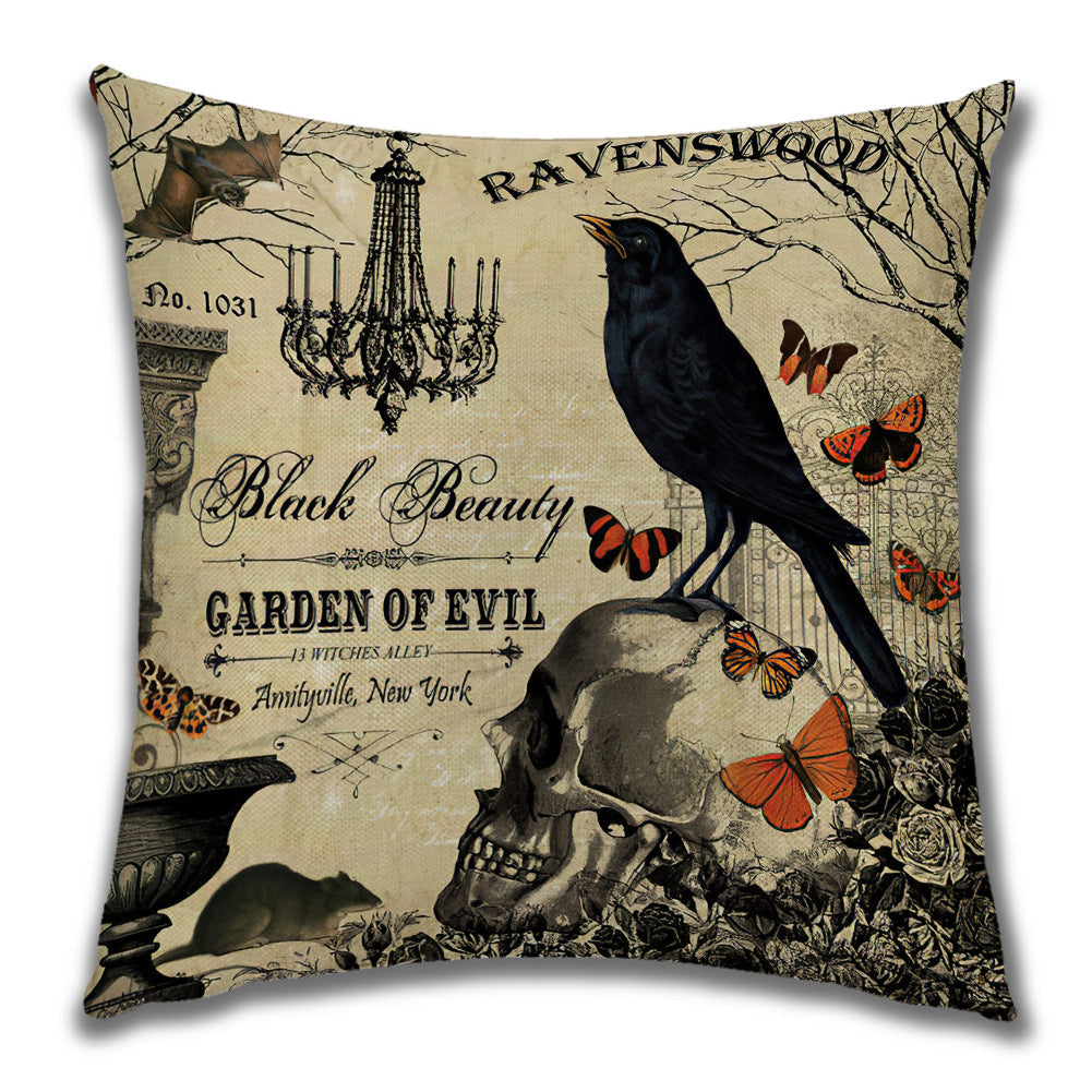 Cartoon Pumpkin Castle Sofa Cushion Cushion Pillowcase