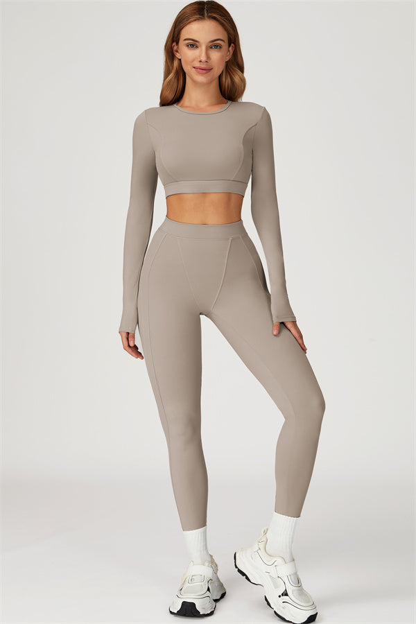 The Conquer Long Sleeve T-shirt Leggings 2-Piece Set