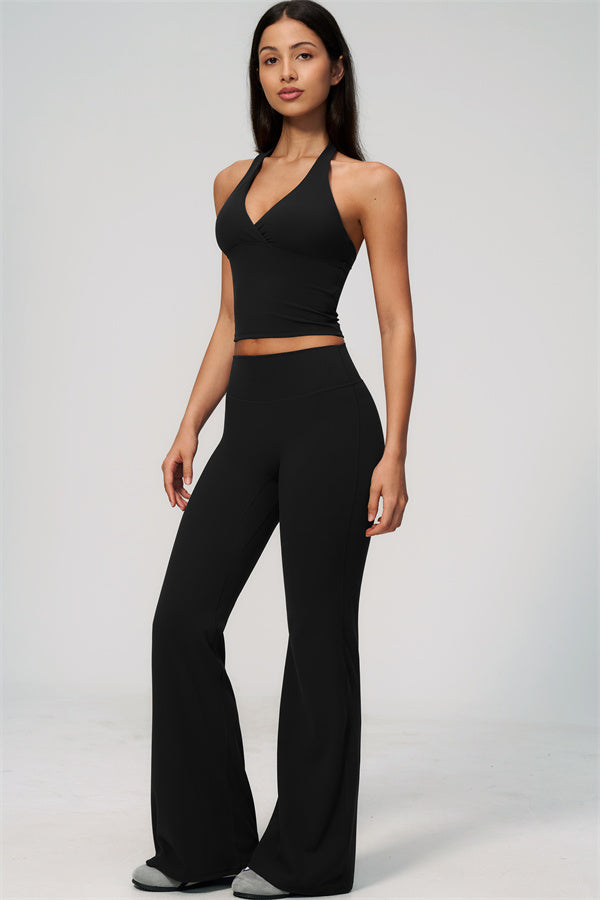 The Lox Crop top Flared Leggings 2-Piece Set