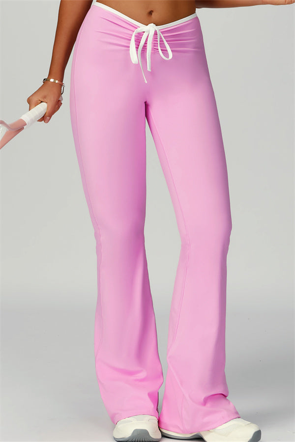 The Skyline Tie Top Flared Leggings Headband 3-Piece Set