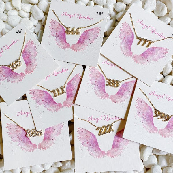 Dainty Angel Number Necklace