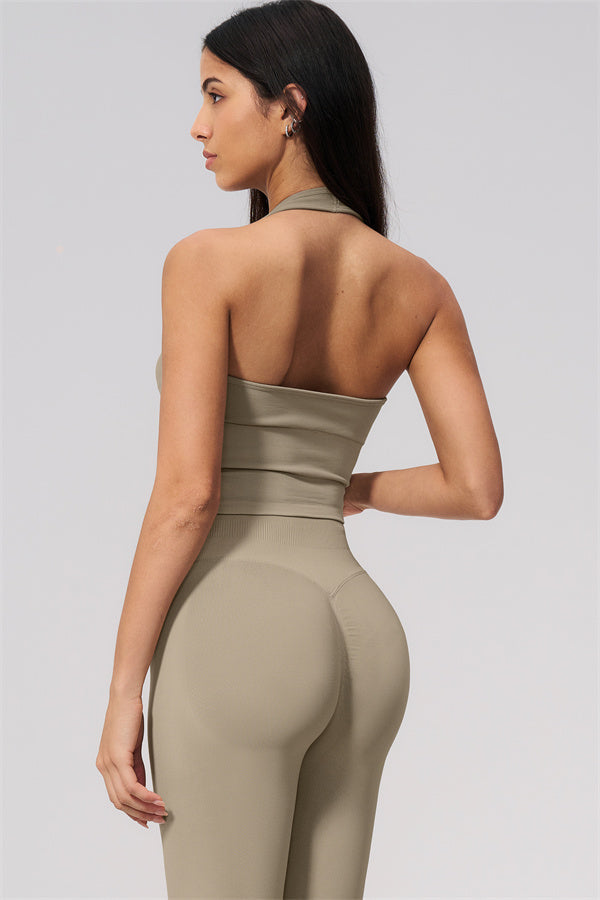 The New Allure Halter Top Capri Leggings 2-Piece Set