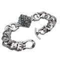 Thai Silver Aggressive Men's Bracelet Pattern