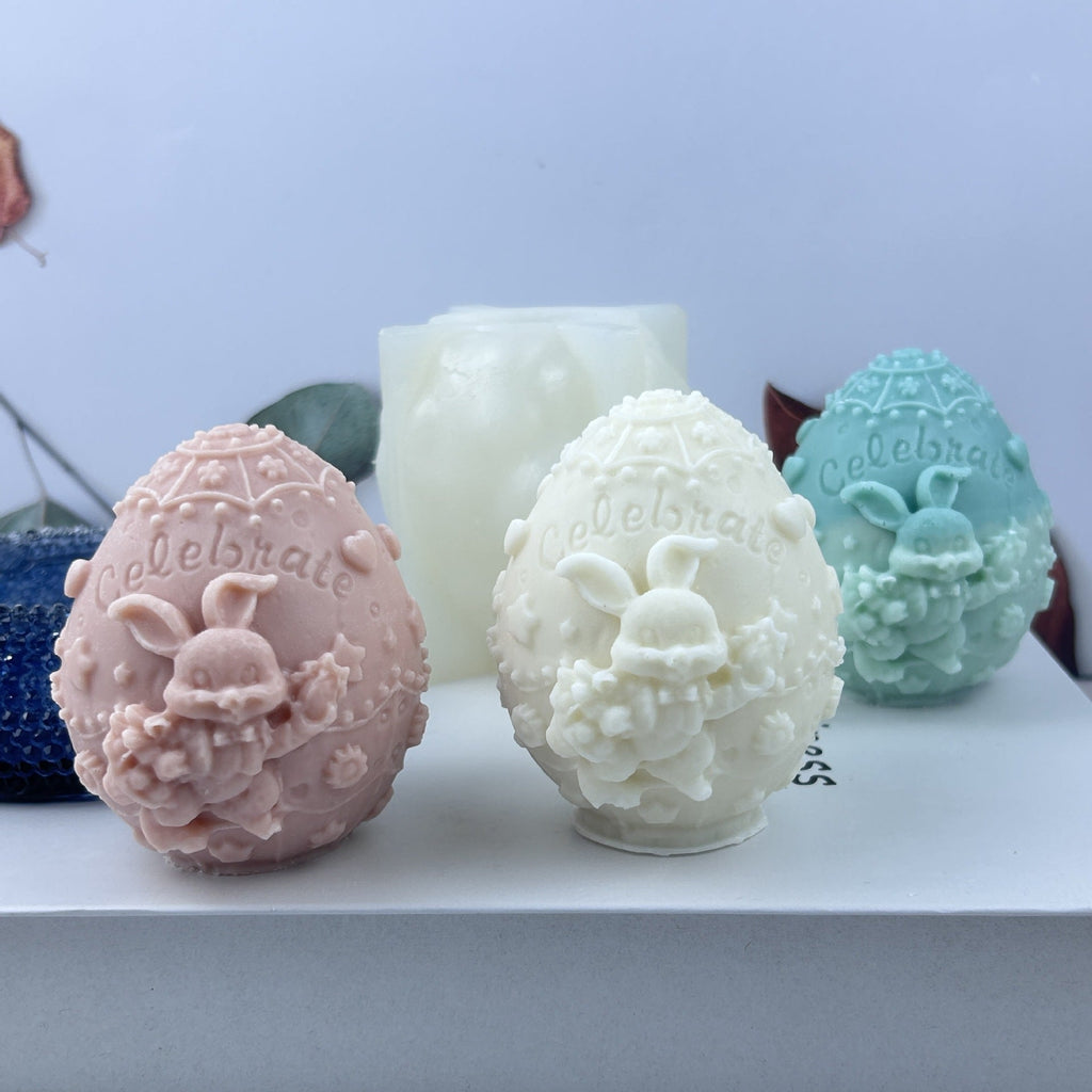 Rabbit Egg Silicone Mold Easter Decoration Ornaments