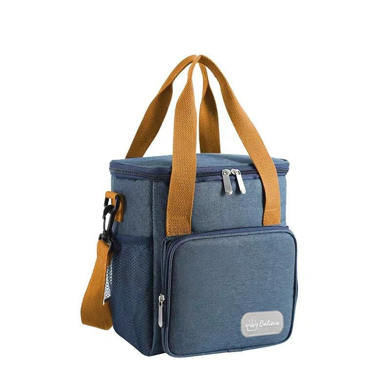 Insulated Lunch Bag for Adults & Kids - Leakproof Thermal Food Container with Adjustable Strap (29x25x5cm, 0.264kg)