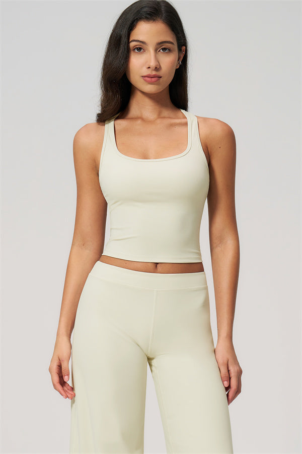 The Revive Crop Top Straight Leg Pants 2-Piece Set