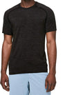 lululemon Mens Metal Vent Tech Short Sleeve Shirt (Deep Coal Black L)