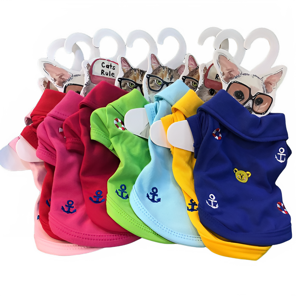 2018 New Cute Pet Dog Clothes Shirt Summer Colorful Polo Puppy Chihuahua T-shirt Vest Two-legged Clothes for Small Dogs Product