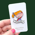 "Getting Old..." Angelica Enamel Pin