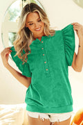 BiBi Mineral Washed Terry Top