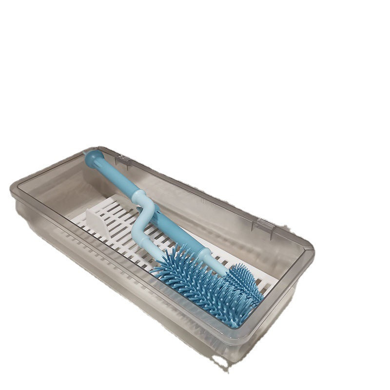 Baby Bottle Brush Storage Box Dustproof Portable