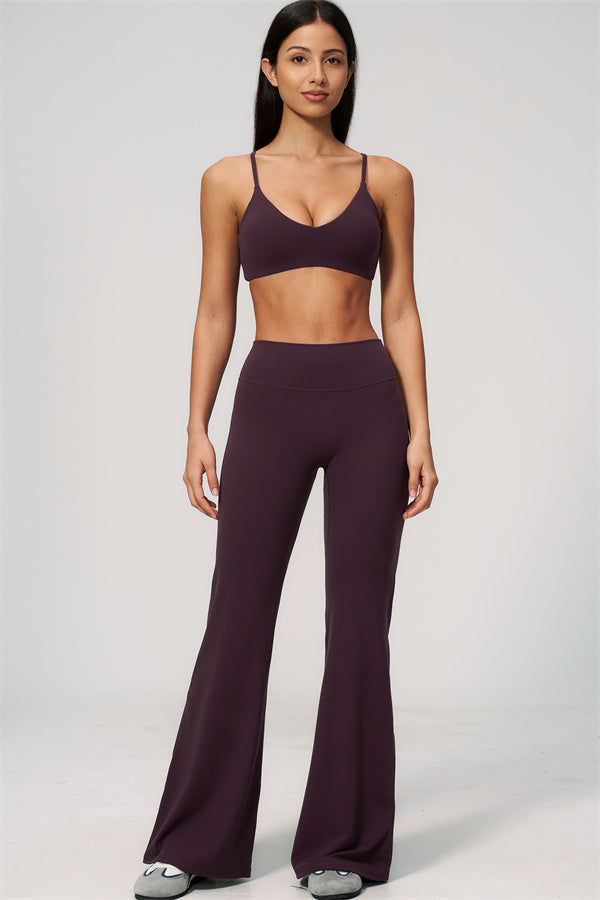 The Zura Sports Bra Flared Leggings 2-Piece Set