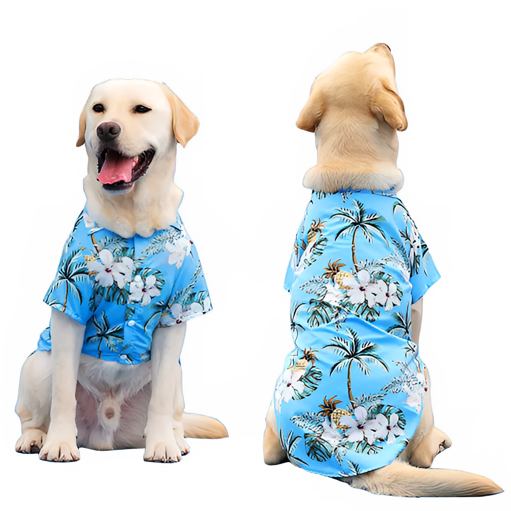 XL-5XL Hawaii Style Cute Spring T-shirts Comfortable Pet Shirt for Medium Large Dog Puppy Pet Clothes Breathable Pet T-shirt