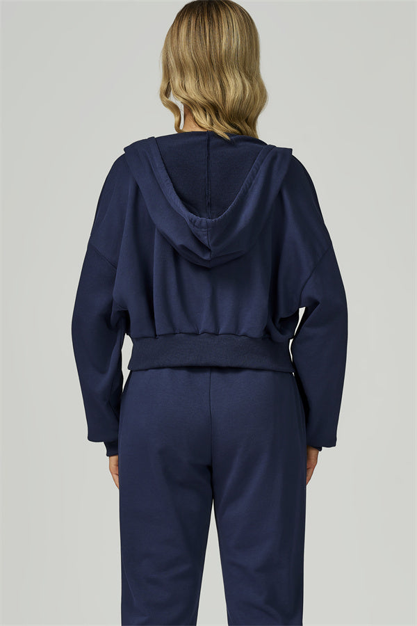 The FlexFit Crop Hoodie Pants 2-Piece Set