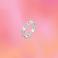 Paw Print Titanium Ring