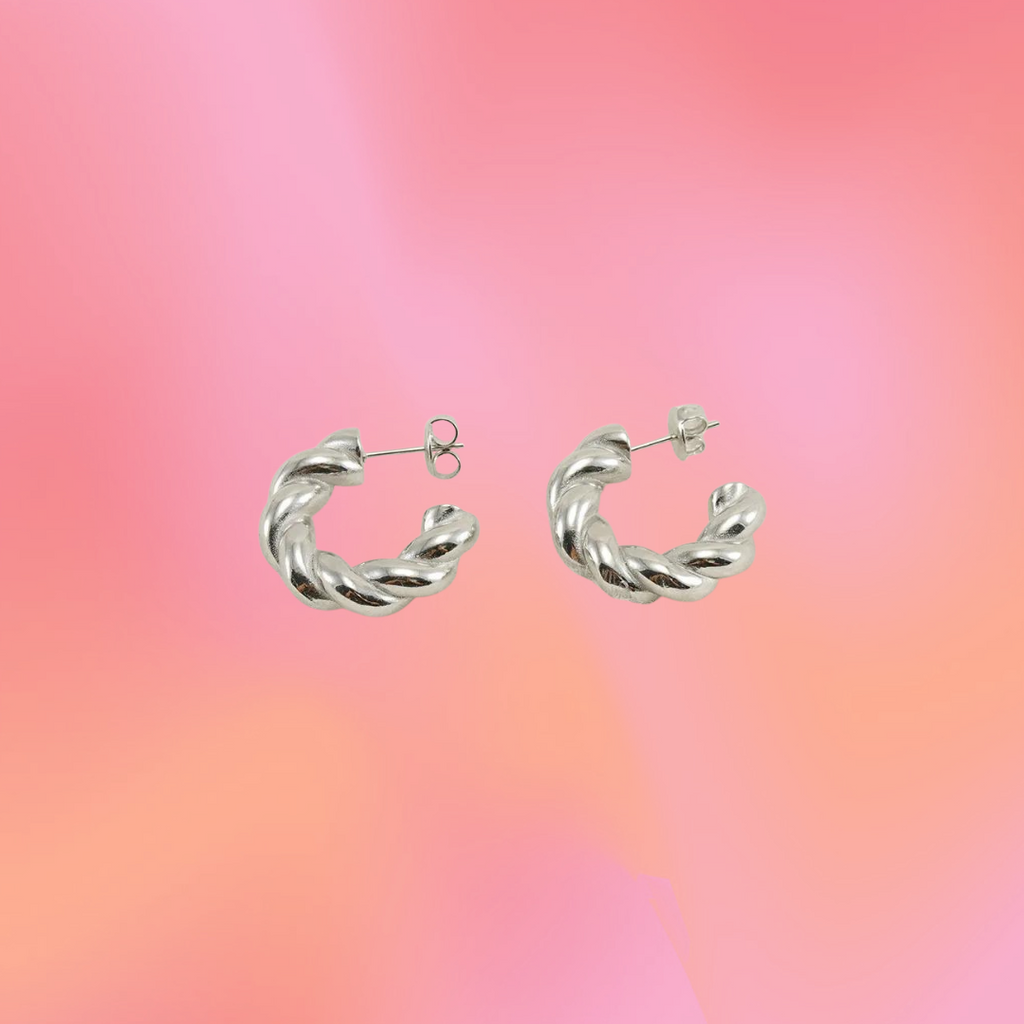 Titanium twisted hoop