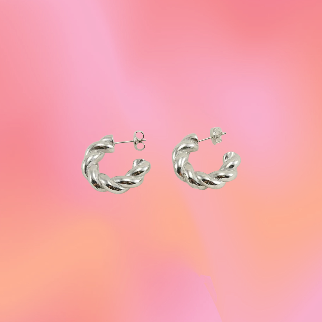 Titanium twisted hoop