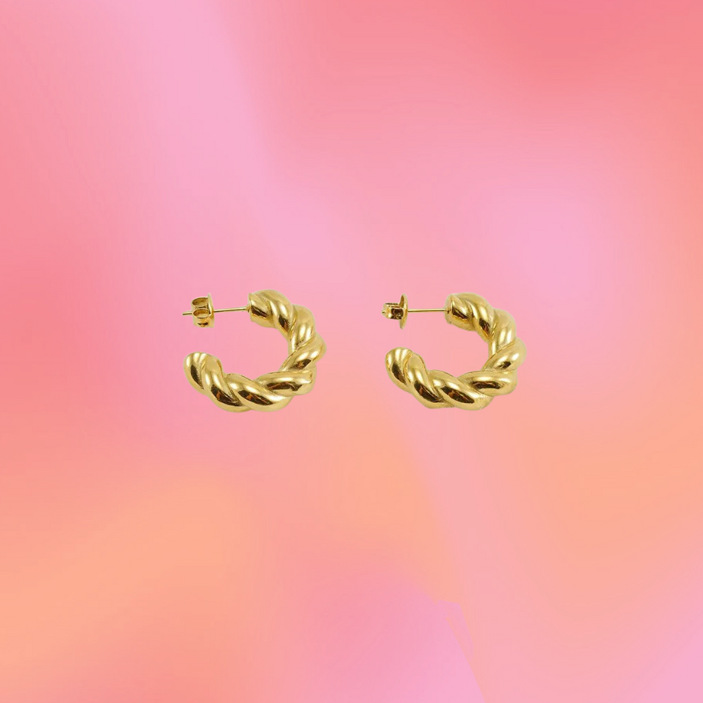 Titanium twisted hoop