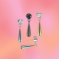 Gem Puffy Dangle Flat Back
