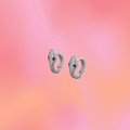 "Love at First Bite" Hoop Snake Earrings