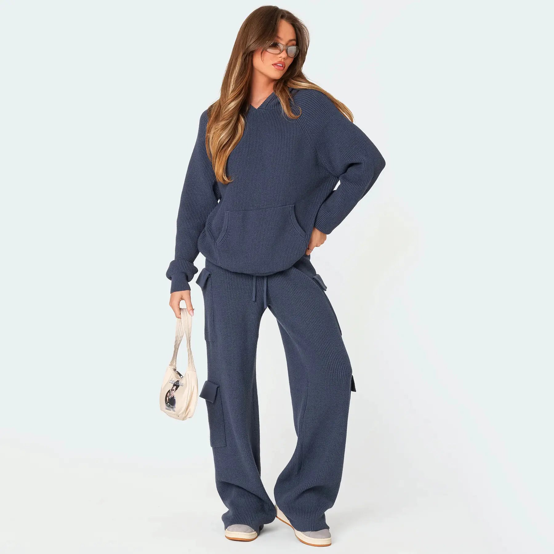 Luxe Knit Hoodie Cargo Set (One Piece)