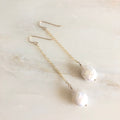 Pearl Coin Drop Earrings