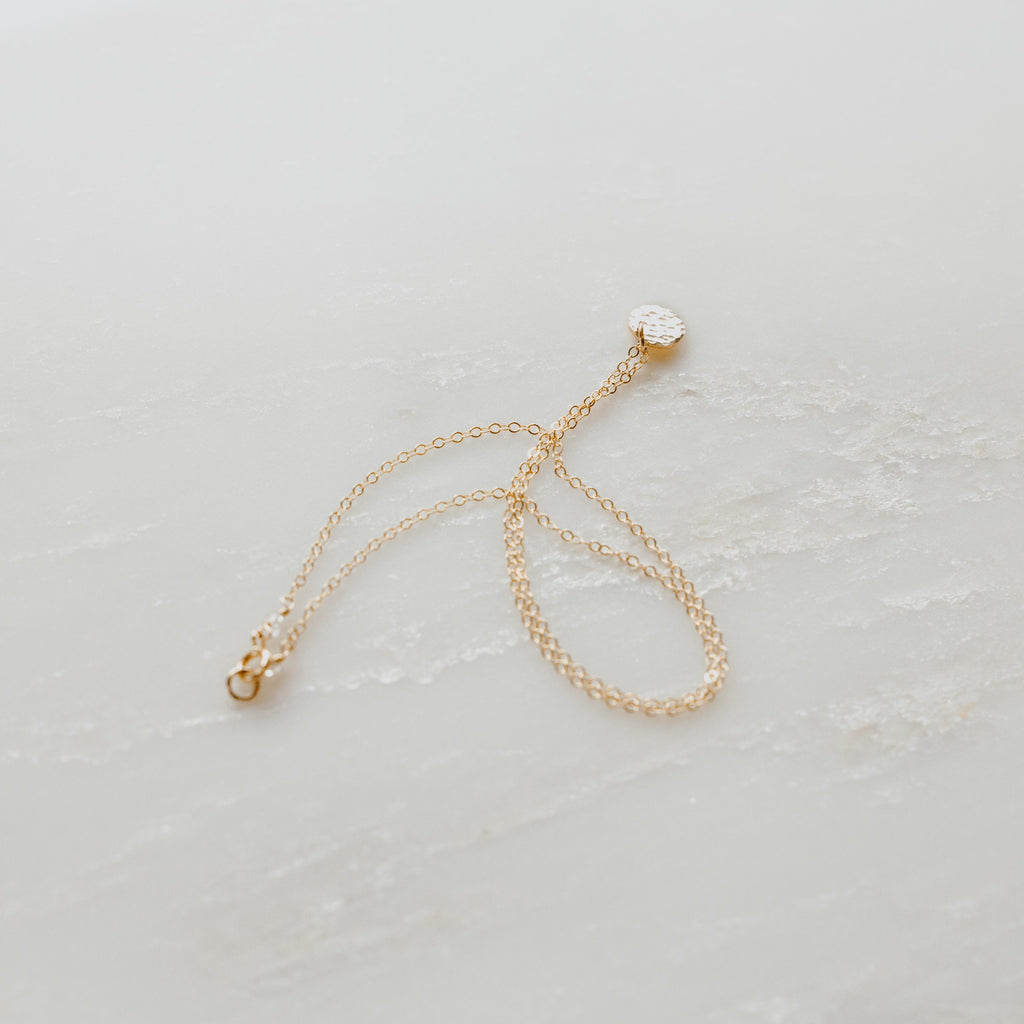 Mini Coin Full Moon Necklace
