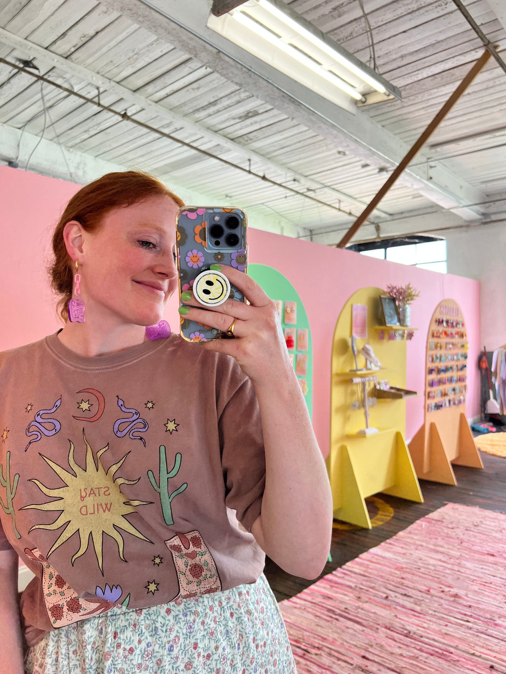 ‘Wallflower And Okay With It’ Earrings