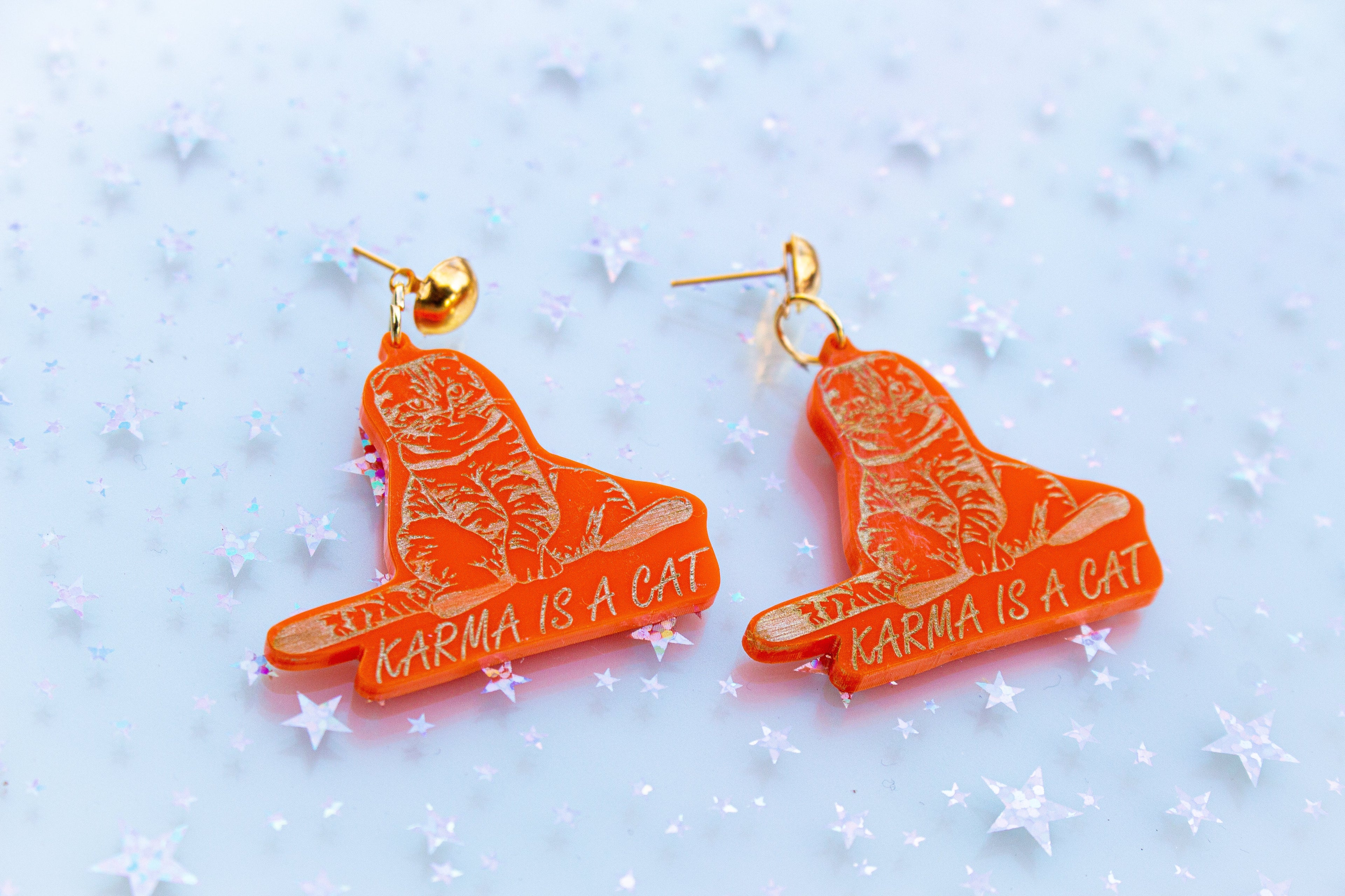Karma is a Cat Taylor Swift Earrings