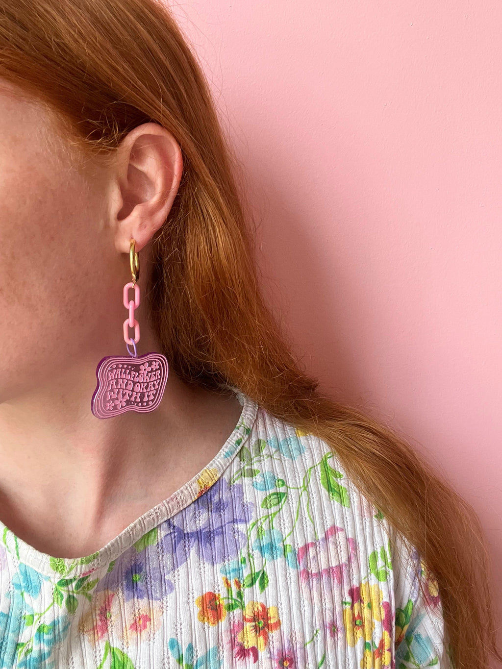 ‘Wallflower And Okay With It’ Earrings