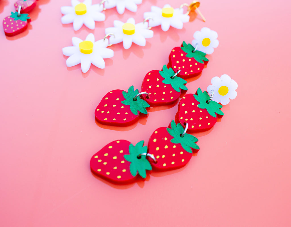 Strawberry Large Dangles
